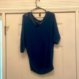 Gently worn Express blue blouse